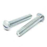 #10-24x5/8" Slotted Round Head Machine Screws Steel Zinc