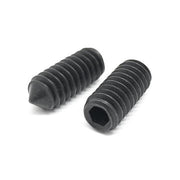 1/4-28x1-1/2" Alloy Cone Point Allen Socket Set Screw Black Oxide