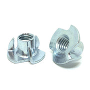 #8-32x1/4" Steel 3 Prong T Nuts Zinc Clear