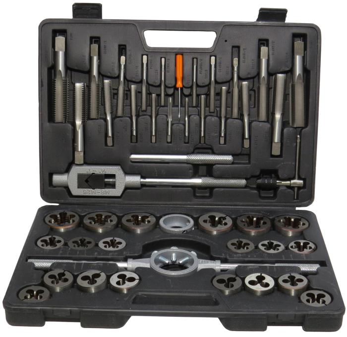 40 Piece 3.00mm - 12.00mm HSS with Round Die and Tap