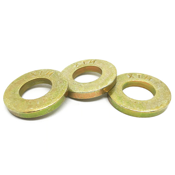 7/8" USS Grade 8 Extra Thick Flat Washers Zinc Yellow