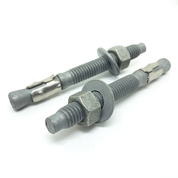 3/8-16x3-1/2" Wedge Anchor w/ Nut & Washer Galvanized Steel