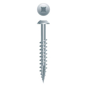 #8 Round Washer Head 8 x 2-1/2, PH/SQ, Type '17',  Zinc