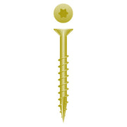 #8 Strong-Point Flat Head w/Nibs 8 x 1-5/8, T-20, Coarse, Type '17', Zinc Yellow