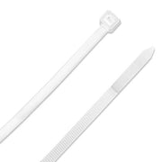 17.8" - 175LBS Natural Nylon Cable Zip Ties White