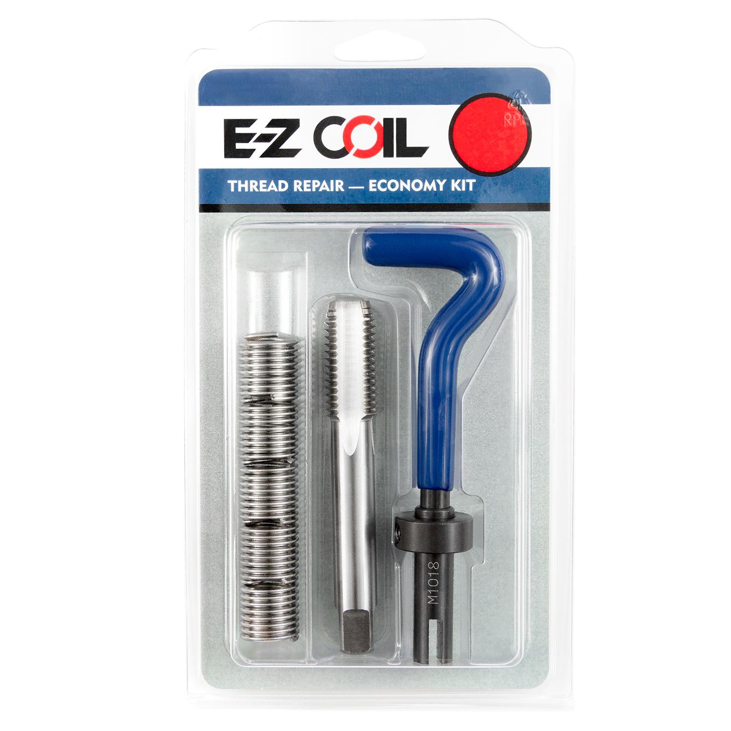 M16-2.0 Stainless Steel Threaded Coil Insert Economy Repair Kit with Inserts, Tap, and Install Tool