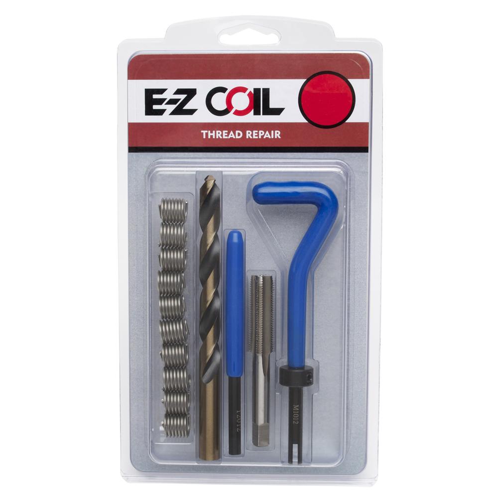 7/16"-14 Stainless Steel Threaded Coil Insert Standard Repair Kit with Inserts, Drill Bit, Tap, Install Tool, and Tang Remover