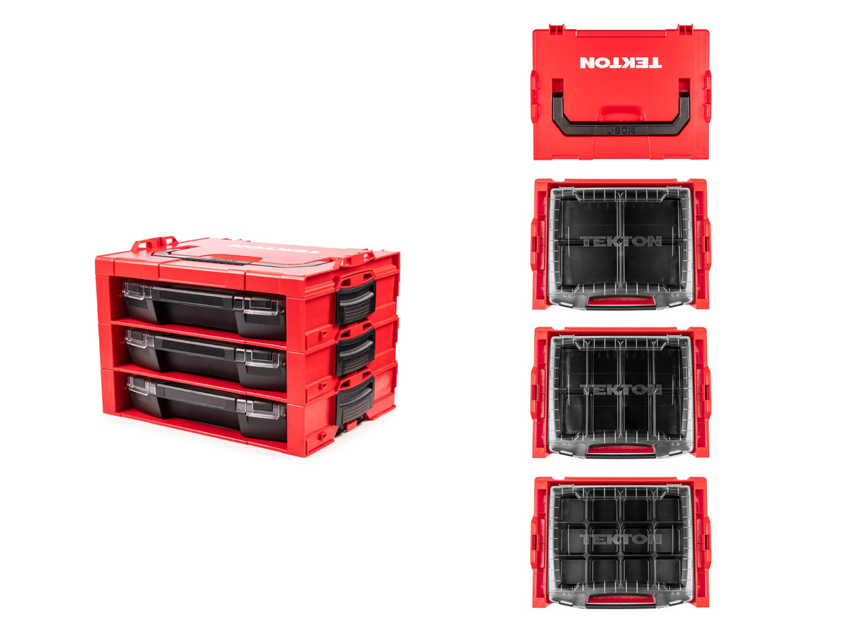 Work Tray 3 Stack 3-Drawer Stack with Parts Trays – MetricFasteners.com