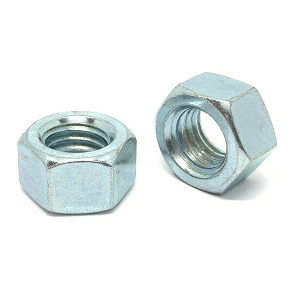9/16"-18 Grade 5 Finished Hex Nuts Zinc Clear