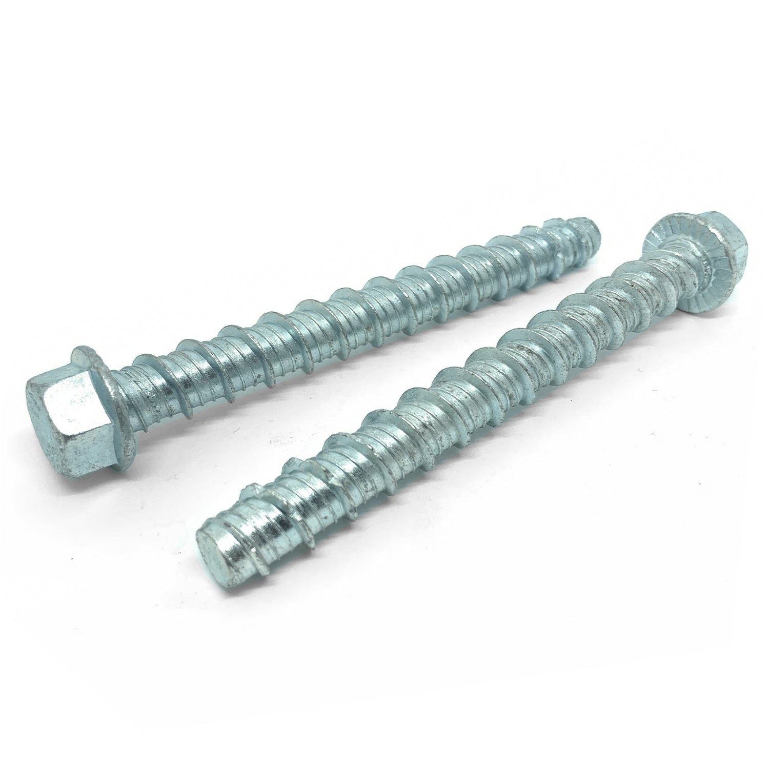 3/8x6" Tapking Heavy Duty Hex Washer Concrete Screws Zinc