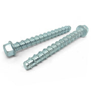 5/8x4" Tapking Heavy Duty Hex Washer Concrete Screws Zinc