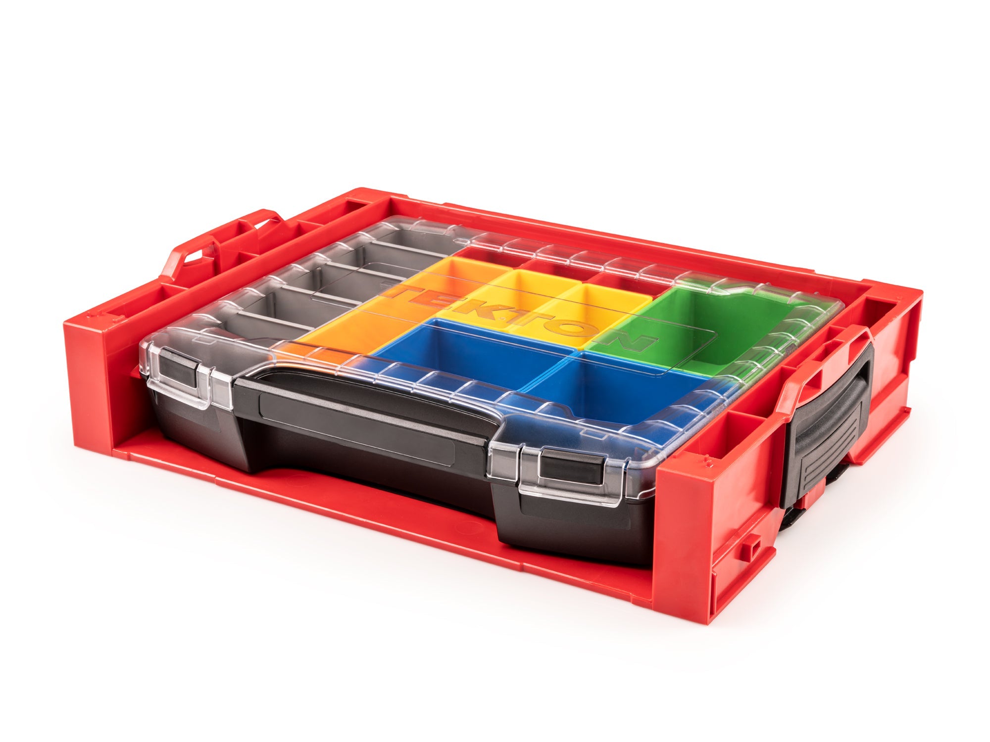 Poly Stacking Draw Lidded Drawer (i-BOXX) with 10-Piece Organizer Bin Set in Stacking Dra ...
